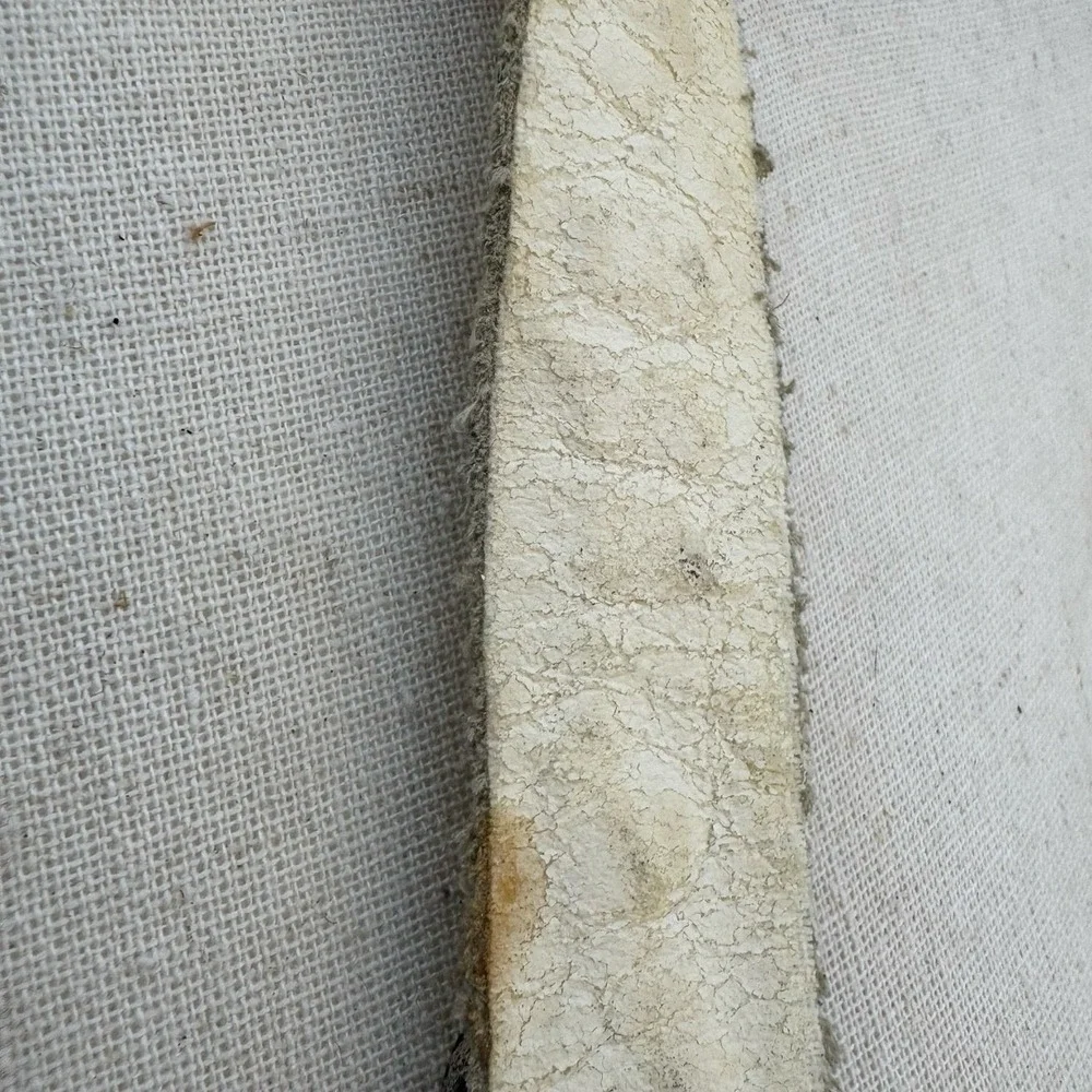 Lily Farouche‎ Munich Vintage White Leather Studded Buffalo Nickel Western Belt